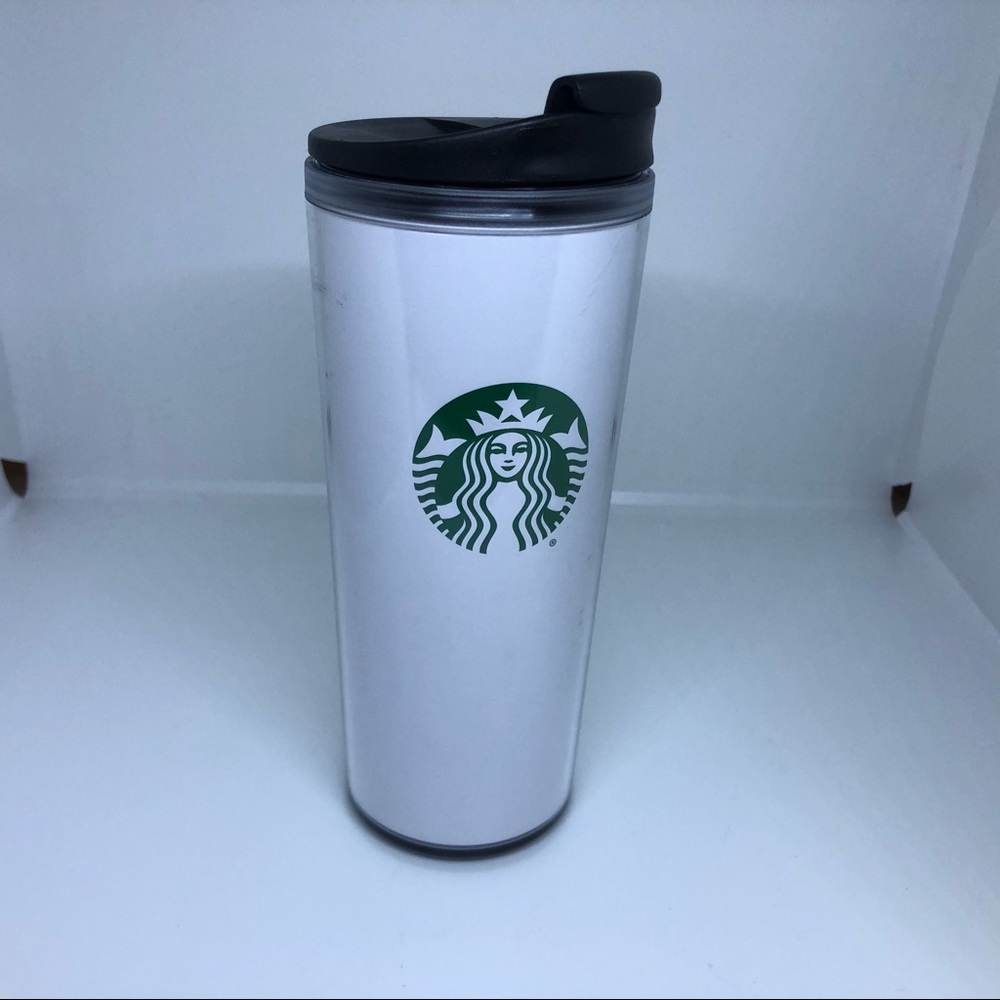 Starbucks White Mermaid Logo‎ Insulated Travel Coffee Mug Cup Tumbler 16 oz 2017